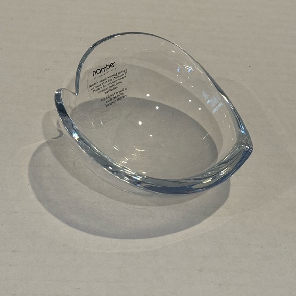 Nambe Crystal Heart Bowl new in box 4” Designer Sean O’Hara / Gorgeous - Picture 2 of 3